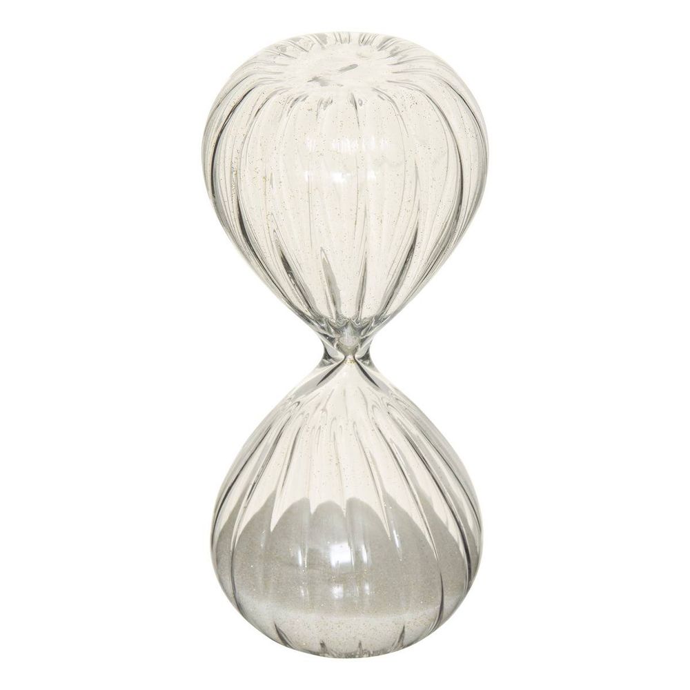 Sablier décoratif sibel 5,5x5,5x12cm en verre