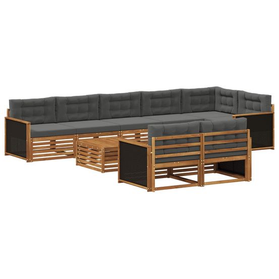 Ensemble de canapés d'extérieur 9 pc