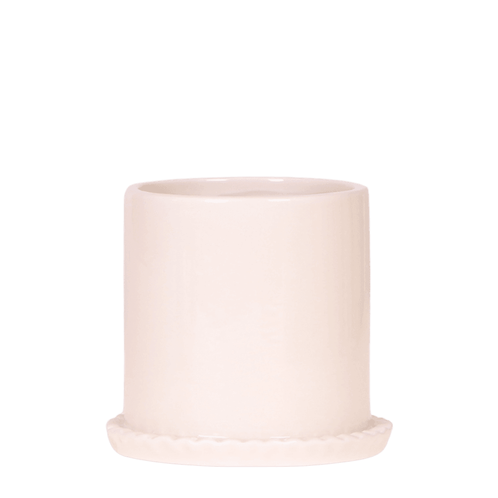 Cache-pot melody crème - ø9 cm x h10,5 cm