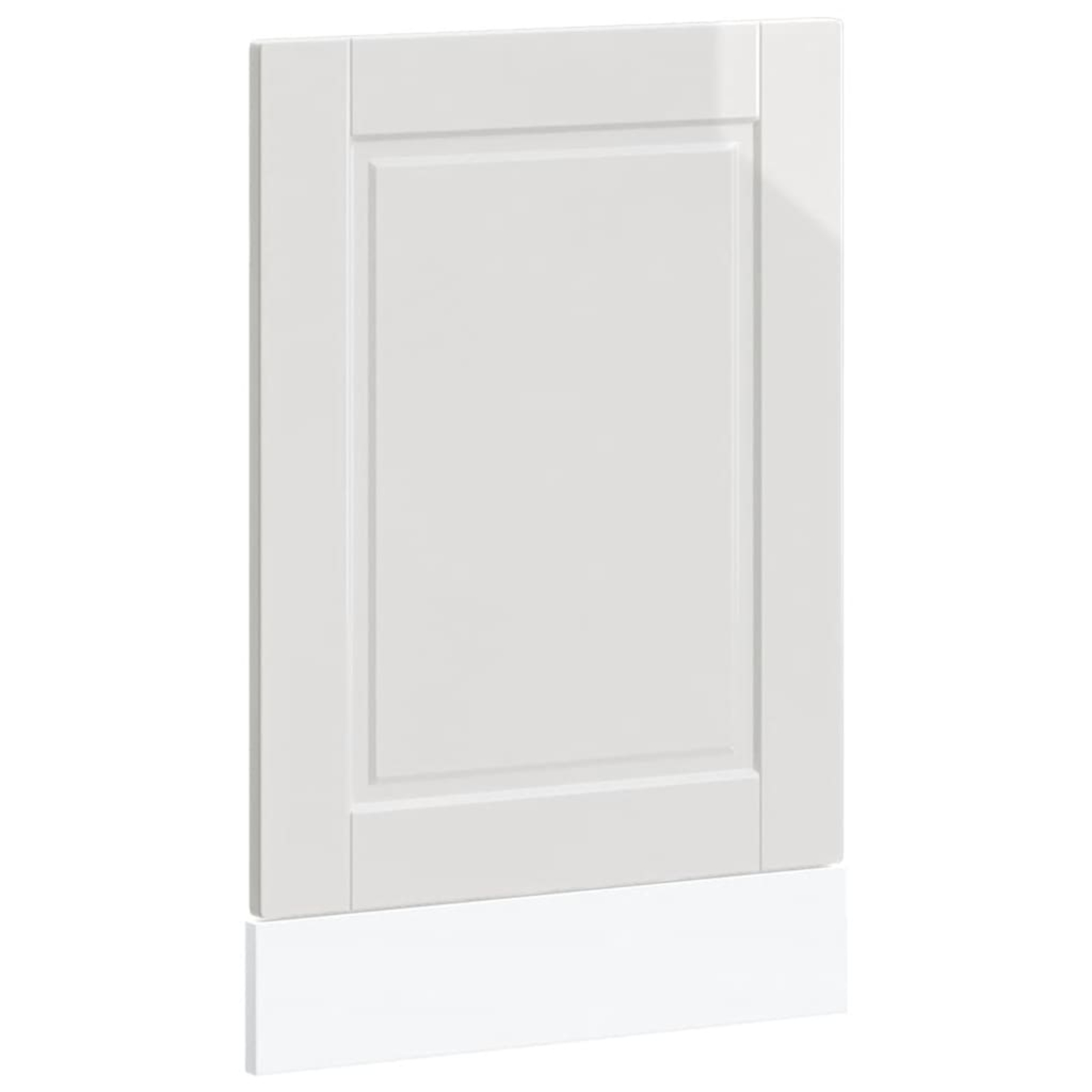 Panneau de lave-vaisselle porto blanc brillant 45x1,5x57 cm