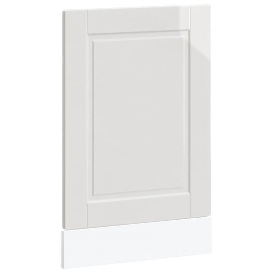 Panneau de lave-vaisselle porto blanc brillant 45x1,5x57 cm