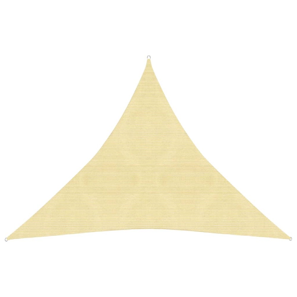 Voile toile d'ombrage parasol 160 g/m² 4 x 4 x 4 m pehd beige