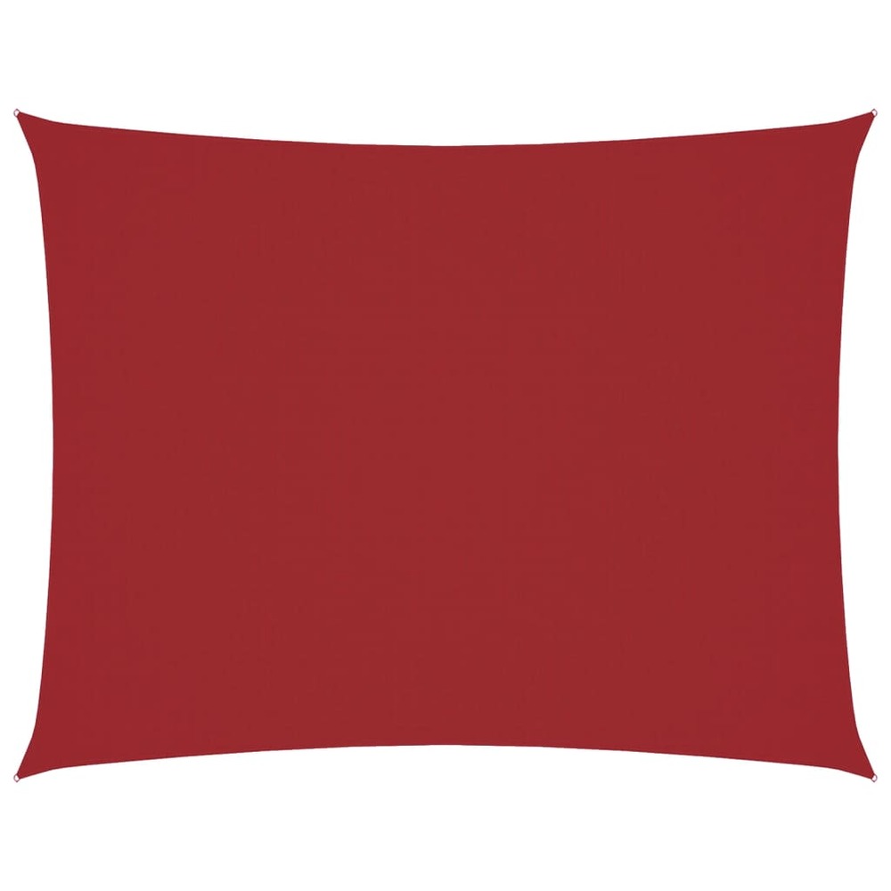 Voile de parasol tissu oxford rectangulaire 6x7 m rouge