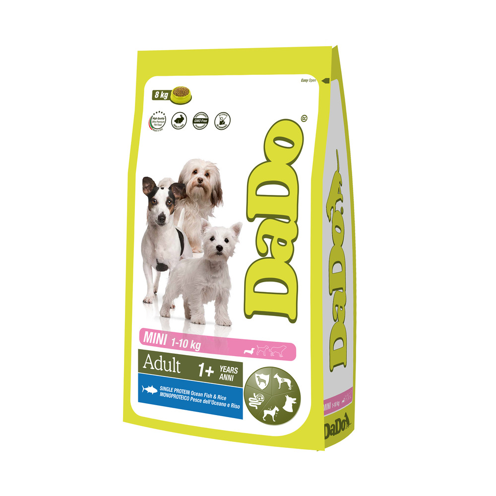 Adult mini breed fish & rice 8 kg