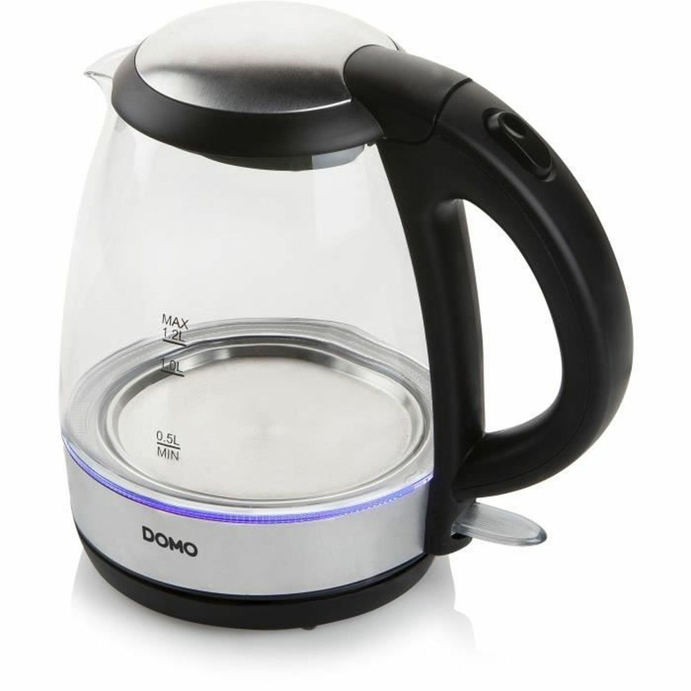 Bouilloire en verre 2200 w - 1,2 l - base 360° - carafe en verre