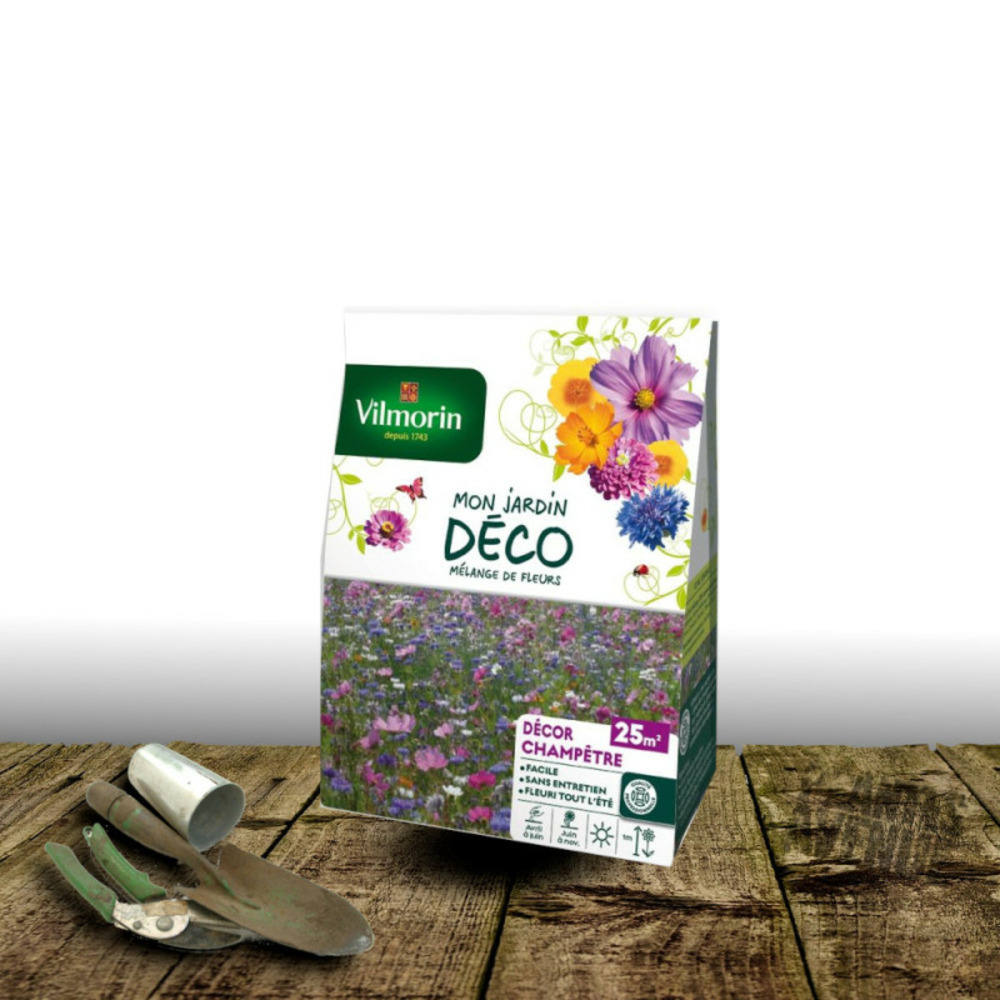 Graines en mélange - décor champêtre - vilmorin sachet 25 m²