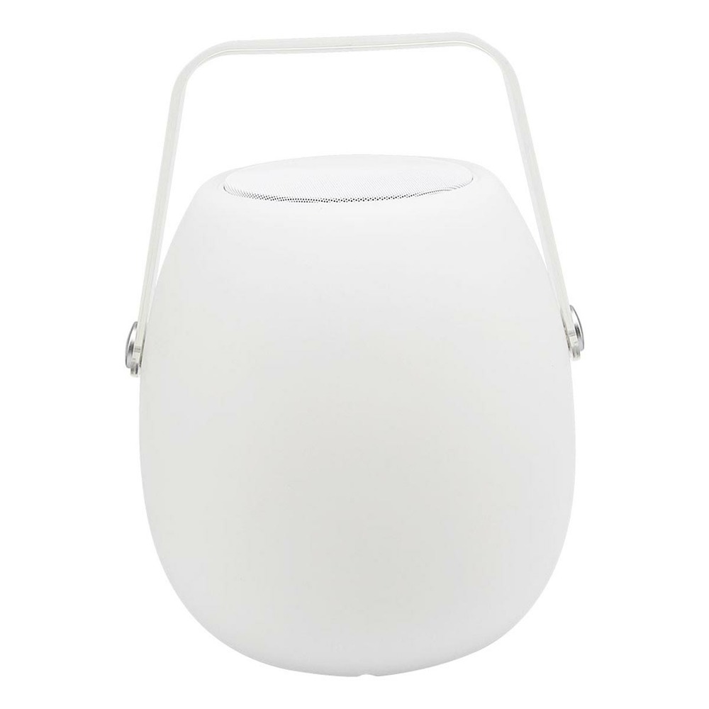 Lampe enceinte bluetooth sans fil so play blanc polyéthylène 10w