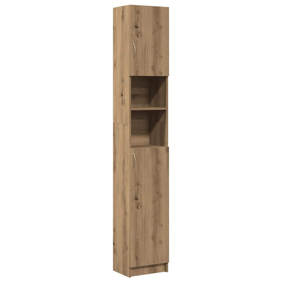 Meuble de salle de bain chêne artisanal 32x25,5x190 cm bois d'ingénierie