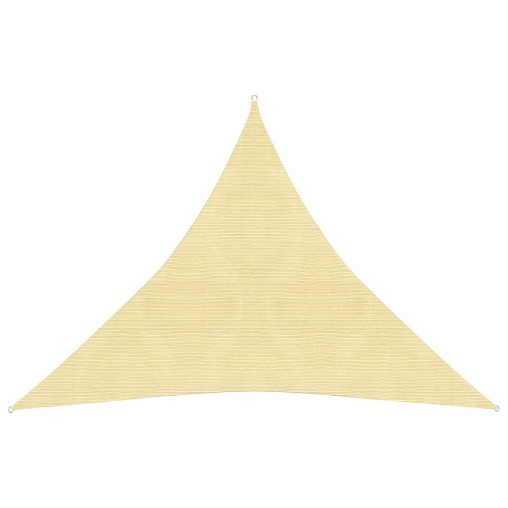 Voile toile d'ombrage parasol 160 g/m² 4,5 x 4,5 x 4,5 m pehd marron