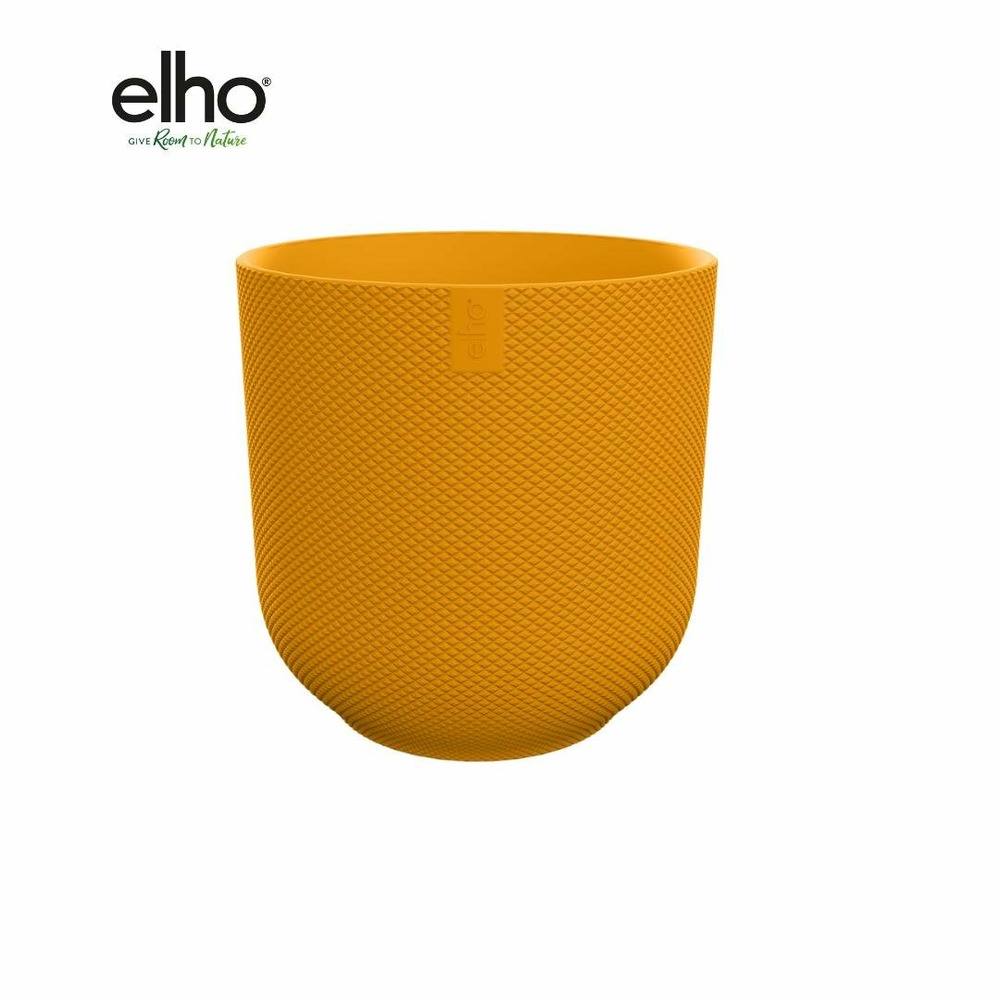 Pot elho jazz rond jaune ambré 19 cm