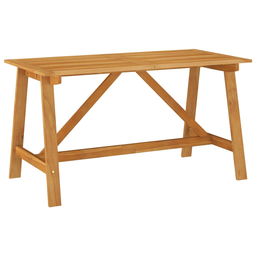Table à manger de jardin 140x70x73,5 cm bois d'acacia massif