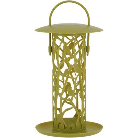 Mangeoire silo pour oiseaux chiffchaff pour boules de graisse + plateau