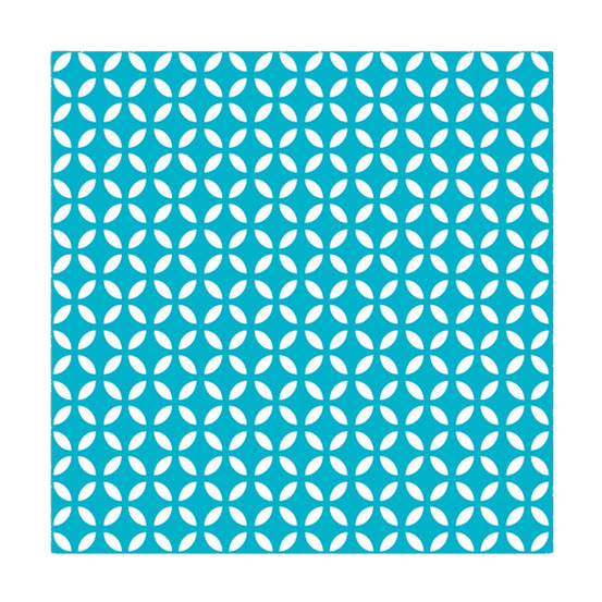 20 serviettes papier geometrique bleu