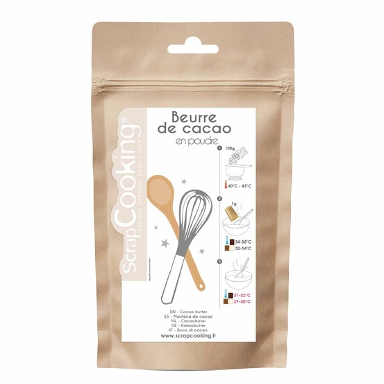 Beurre de cacao en poudre 80 g