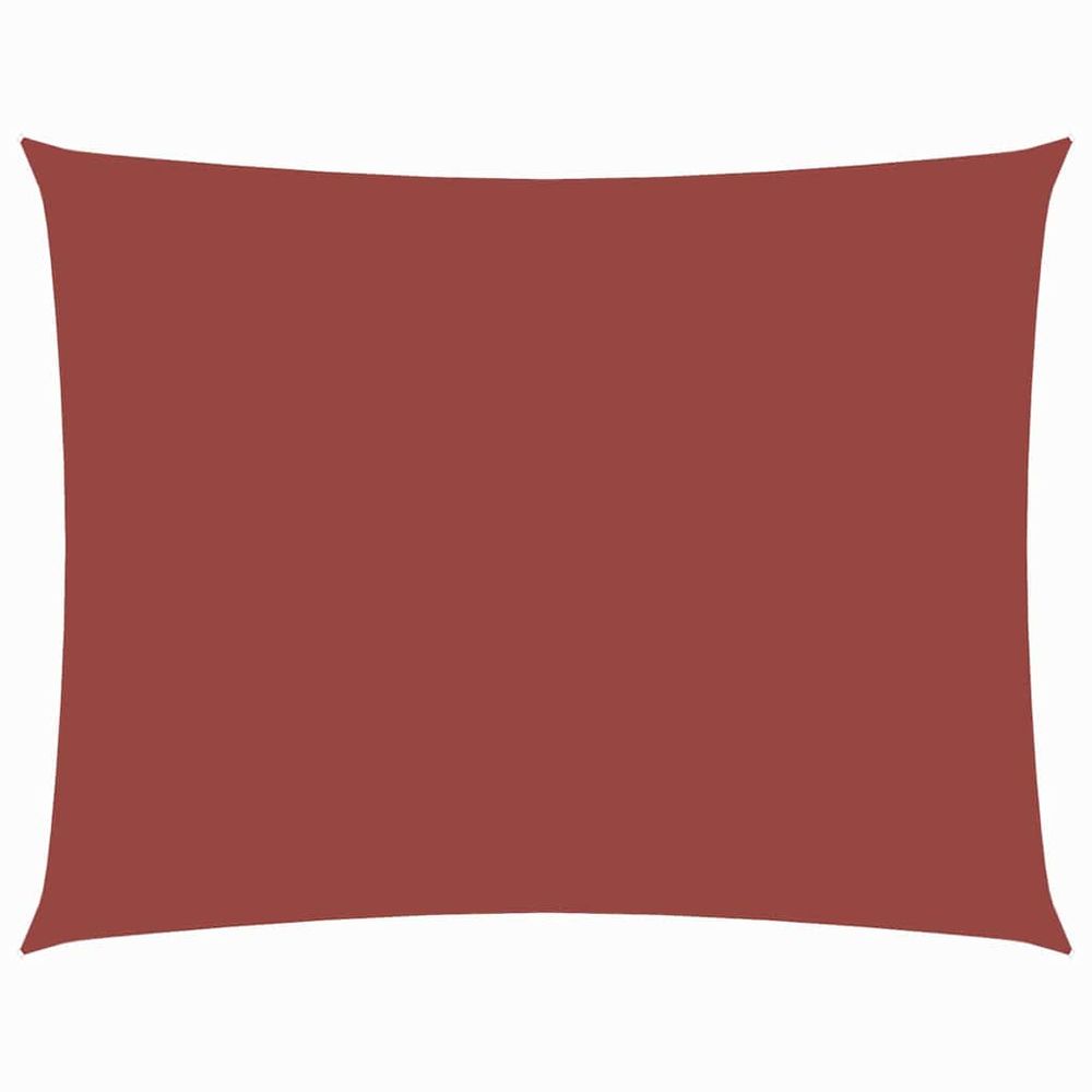 Voile de parasol tissu oxford rectangulaire 2x3,5 m terre cuite