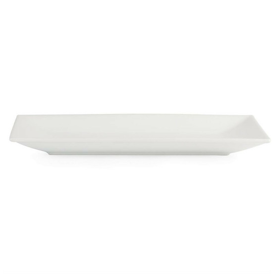 Plat rectangulaire de service en porcelaine blanche 380 x 200 mm - olympia