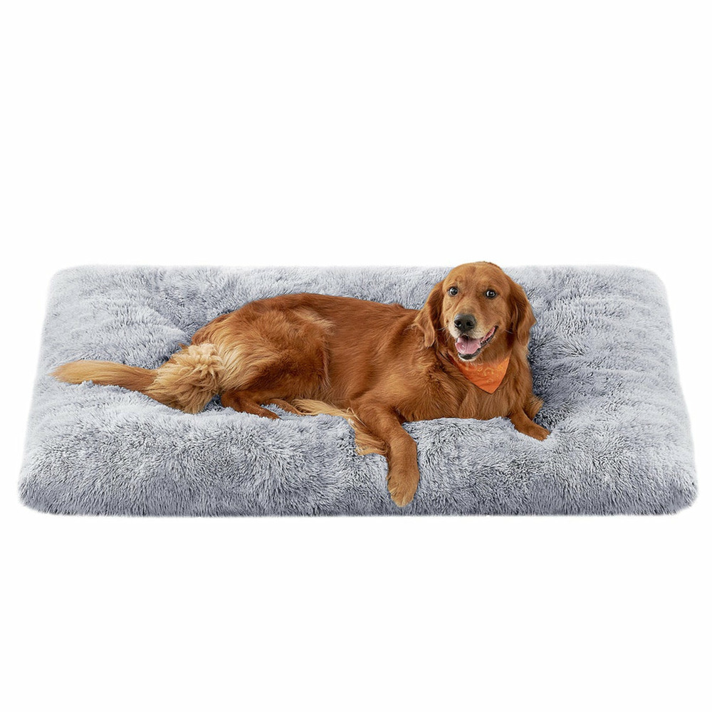 Panier pour chien canapé lit pour animaux rembourrage moelleux lavable en machine coussin pour chien 22 x 74 cm gris 12_00068