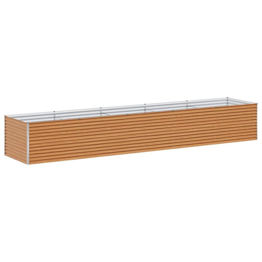 Jardinière d'extérieur surélevée marron clair 485 x 100 x 68 cm