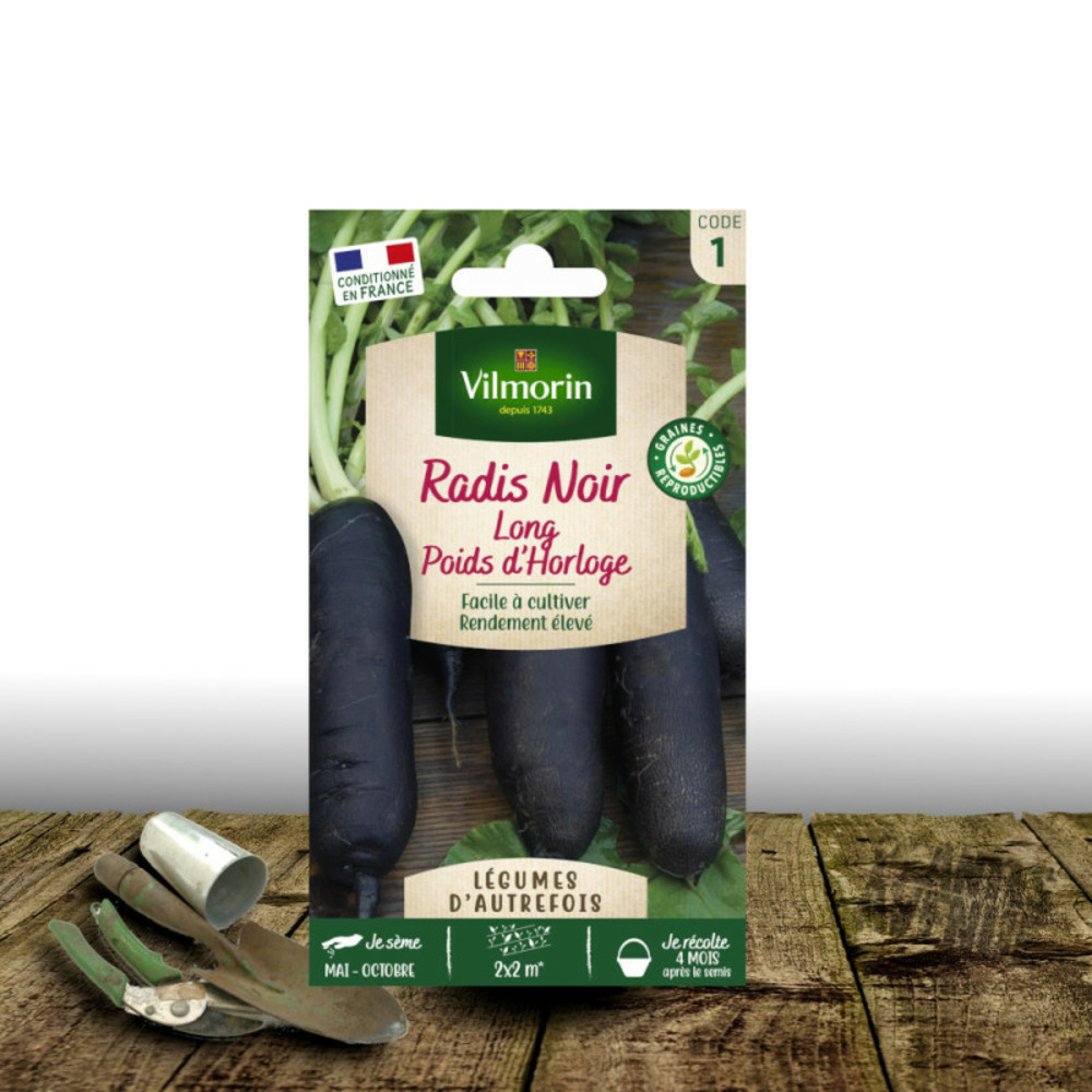 Graines de radis long poids d'horloge - vilmorin sachet