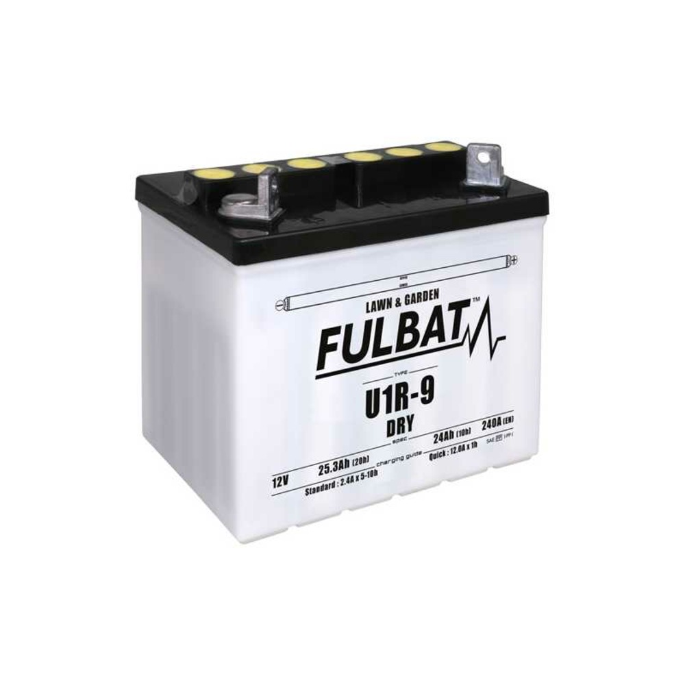 Batterie de démarrage dry u1r-9 12v 25,3ah – fulbat – polarité inversée – 550810
