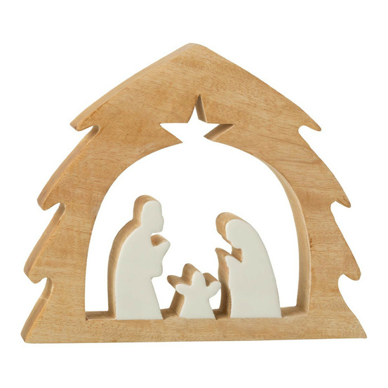 Crèche sapin en bois