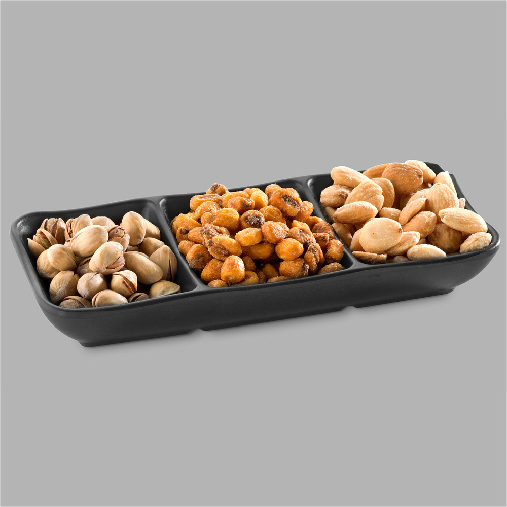 Plateau apéritif en mélamine 3 compartiments - pujadas