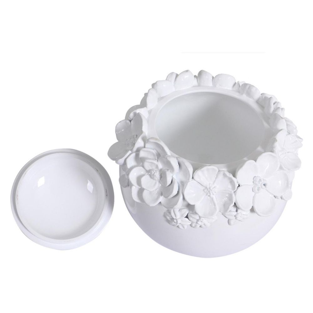 Pot céramique blanc - interior's