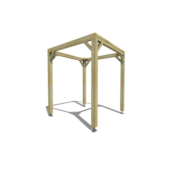 Pergola bois • 2m x 2m • indépendante • cadre simple • livraison comprise