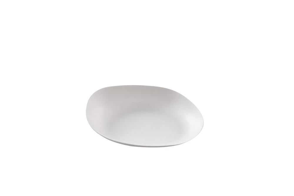 Eko yayoi side - assiette blanche en canne à sucre 12 x 16 cm - 600 unités - betik