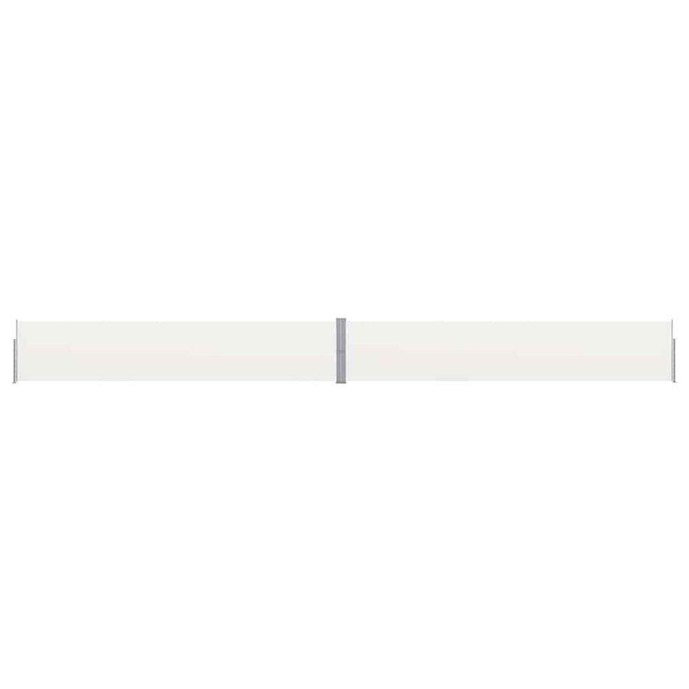 Auvent latéral rétractable de patio 140x1200 cm crème