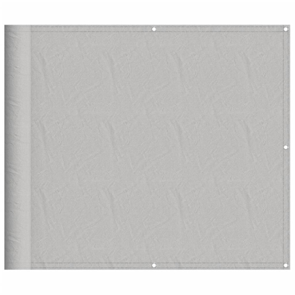 Écran de balcon gris clair 90x500 cm 100% polyester oxford