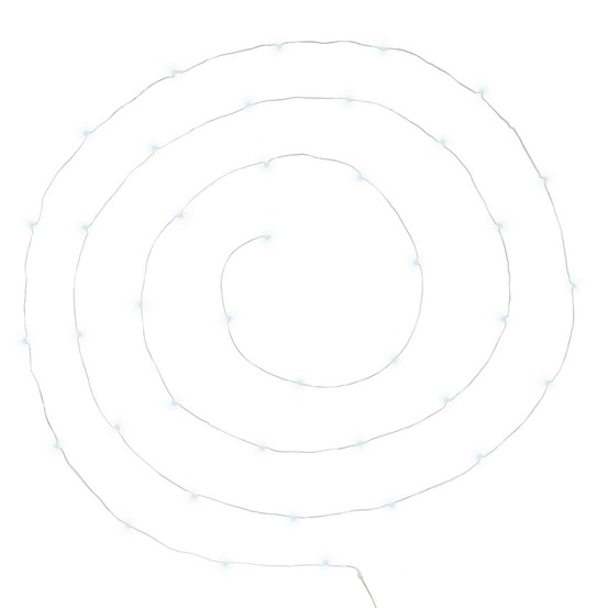 Guirlandes - 40 micro led - argent et blanc - l400 cm