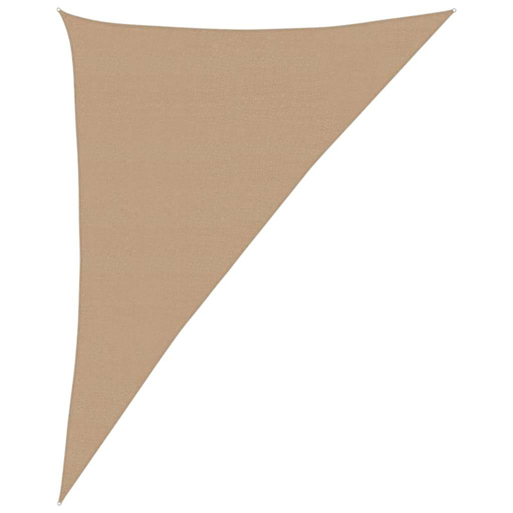 Voile d'ombrage 160 g/m² taupe 4x5x6,8 m pehd