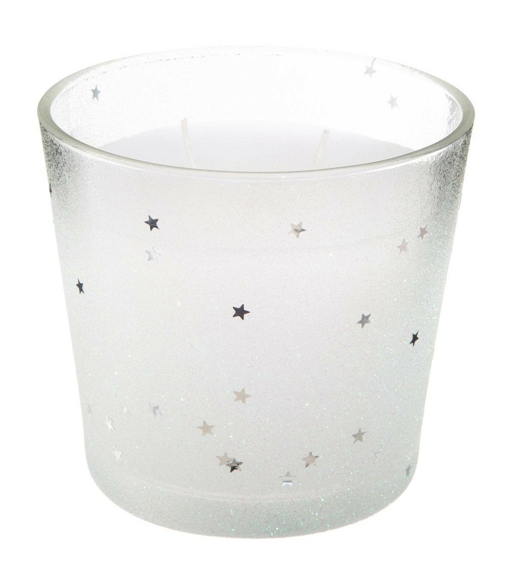 Bougie 3 mèches pot en verre 500 g