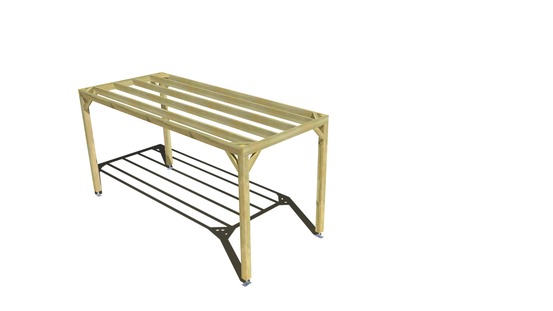 Pergola bois • 2m x 5m • indépendante • sens profondeur • livraison comprise