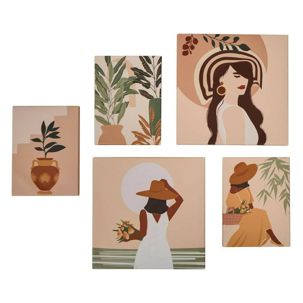 Lot de 5 toiles imprimées 