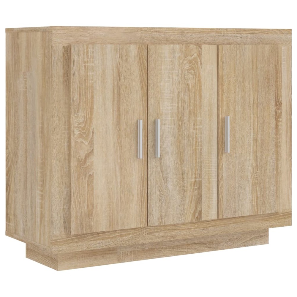 Buffet bahut commode armoire meuble de rangement organisateur cuisine salle de séjour salon sonoma 92 x 35 x 75 cm bois d'ing