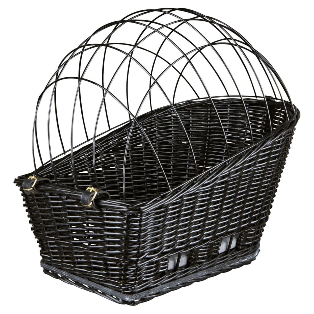 Panier arrière de vélo pour animaux compagnie 35x49x55 cm noir
