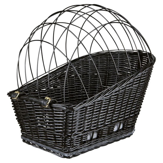 Panier arrière de vélo pour animaux compagnie 35x49x55 cm noir