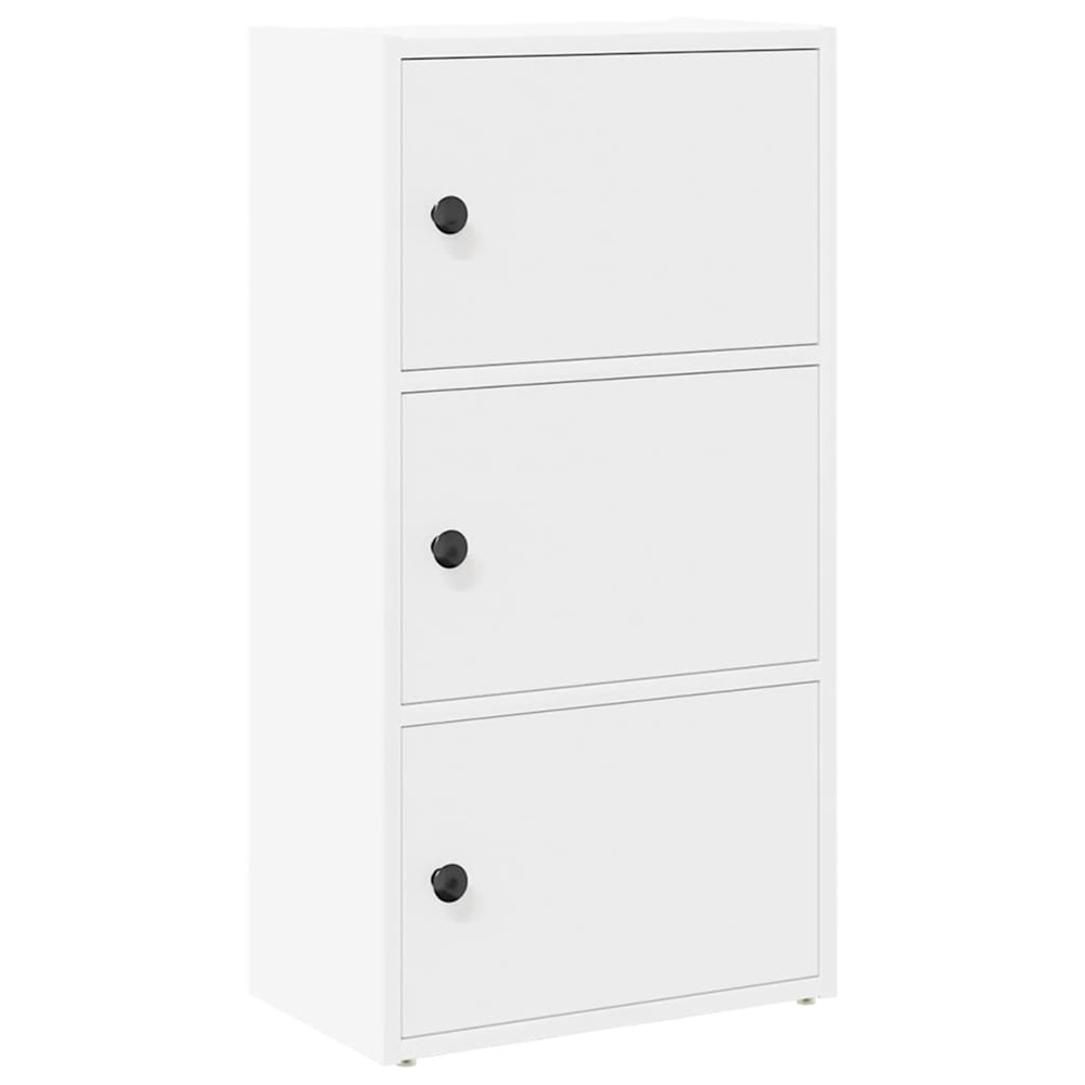 Bibliothèque blanc 40x24x77 cm bois d'ingénierie