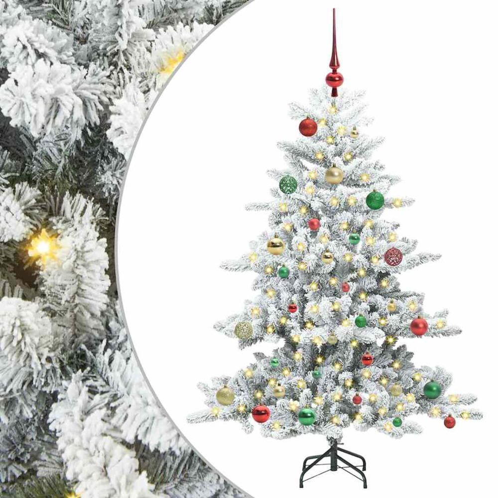 Sapin de noël artificiel à branches articulées blanc 150 cm pvc
