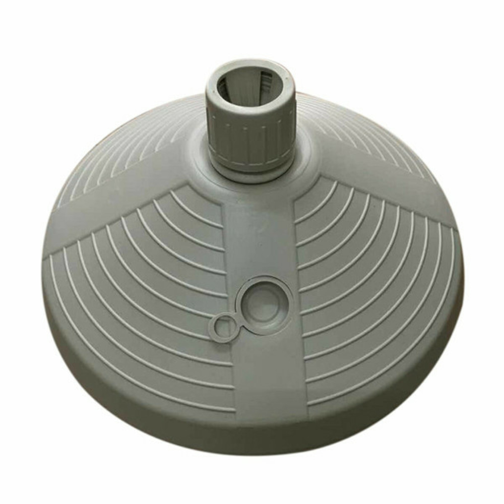Base parasol rond 38x38x14 cm 10l blanc jardin, piscine, terrasse 10502