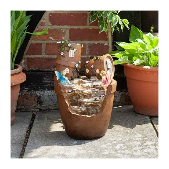 Fontaine solaire pots elvedon