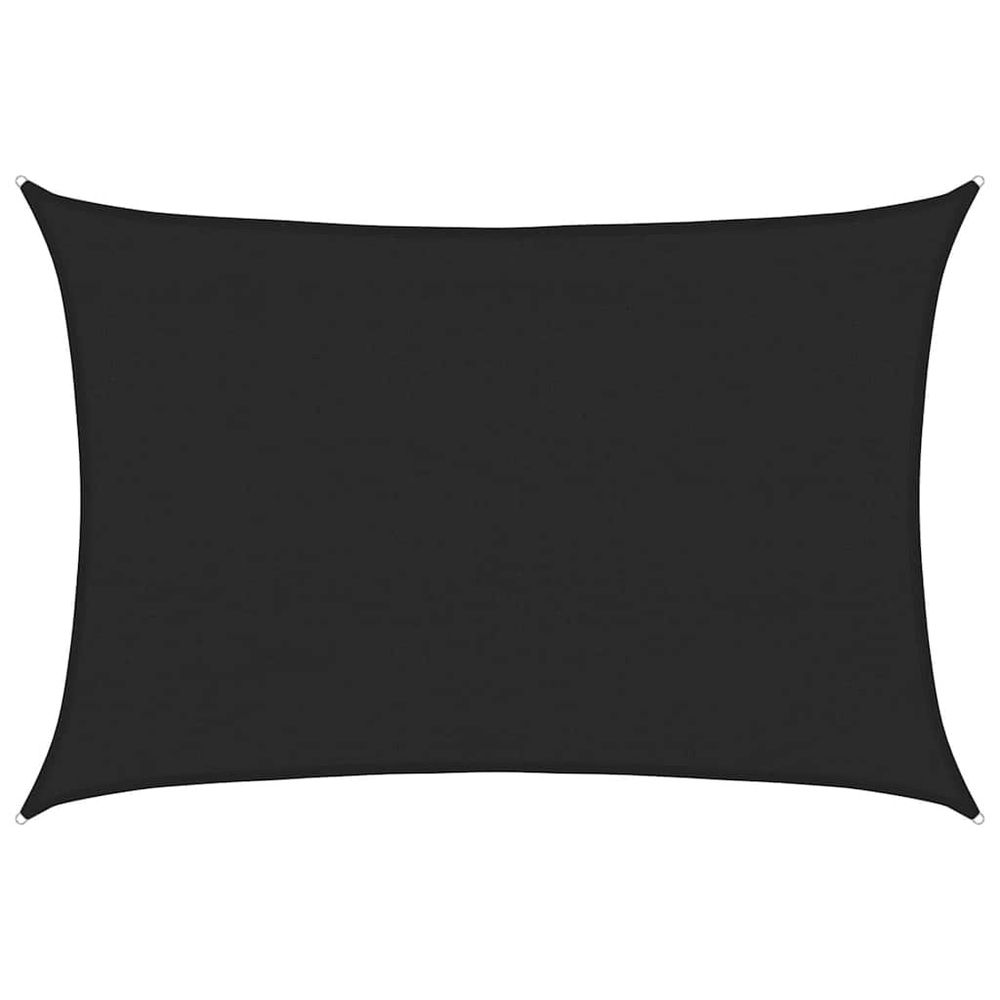 Voile d'ombrage 160 g/m² noir 4x5 m pehd