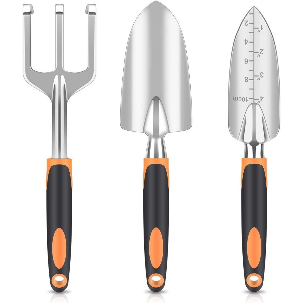 Kit d'outils de jardinage 3 - pièces orange dtopbuyage