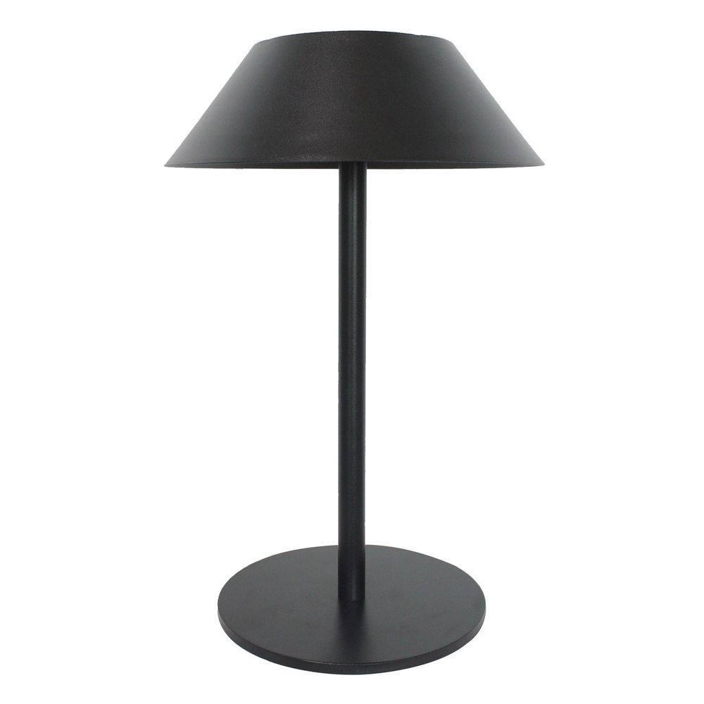 Lampe de table solaire nerio small en acier noir h31cm