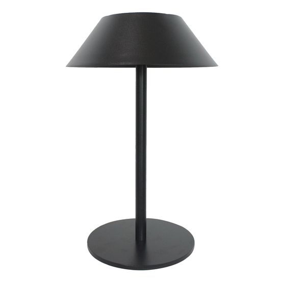 Lampe de table solaire nerio small en acier noir h31cm