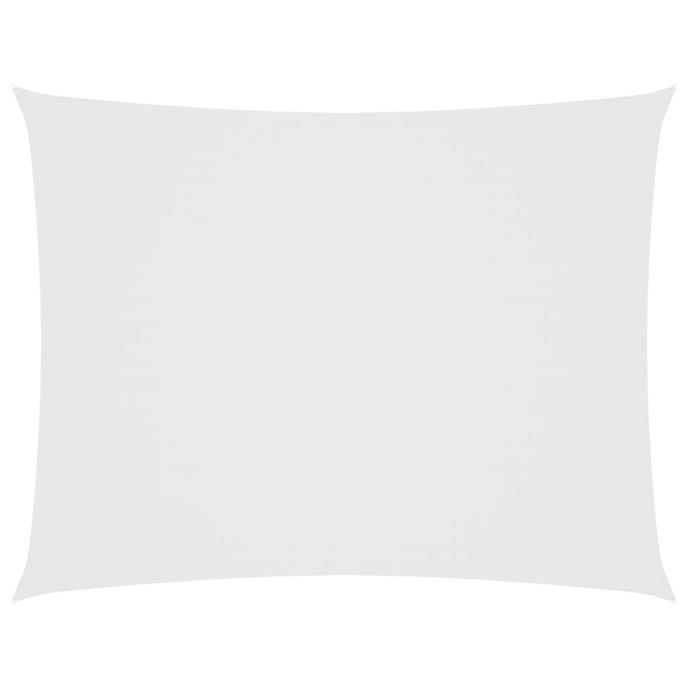 Voile de parasol tissu oxford rectangulaire 3x5 m blanc