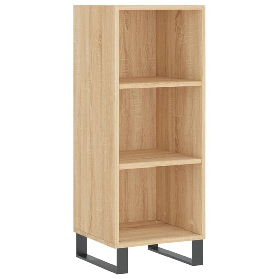Buffet bahut commode armoire meuble de rangement organisateur cuisine salle de séjour salon sonoma 34,5 x 32,5 x 90 cm bois d