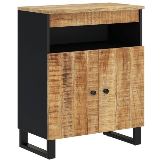Buffet bahut commode armoire meuble de rangement organisateur cuisine salle de séjour salon avec 2 portes 60 x 33 x 75 cm boi